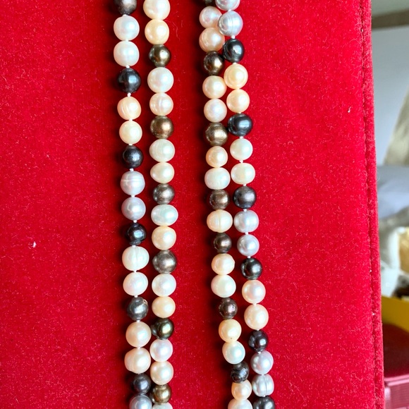 Freshwater pearls multicolour 2 strands - Picture 5 of 7